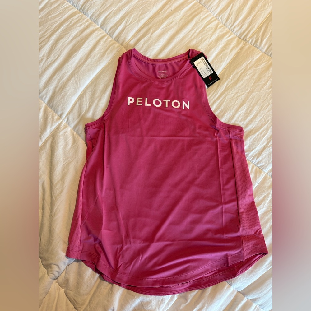 NWT Peloton Pink Tank w/Mesh Sides